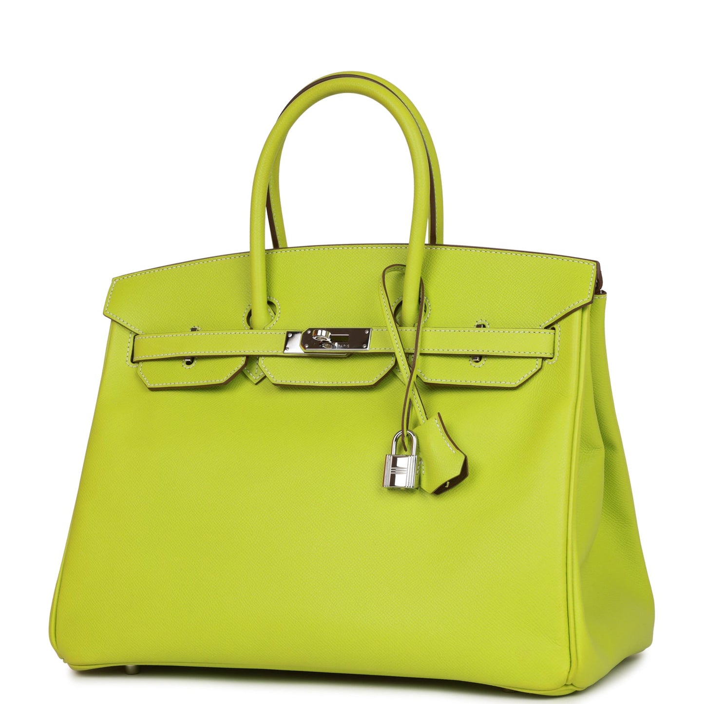 Hermes Birkin 35 Kiwi Candy Epsom Palladium Hardware