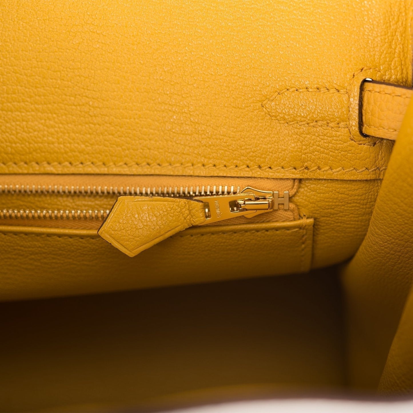 Hermes Special Order (HSS) Birkin 25 Craie and Jaune Ambre Togo Brushed Gold Hardware