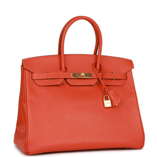 Hermes Birkin 35 Mangue Epsom Gold Hardware