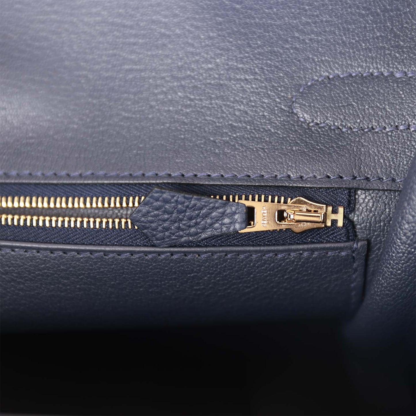 Hermes Birkin 30 Bleu Nuit Togo Gold Hardware