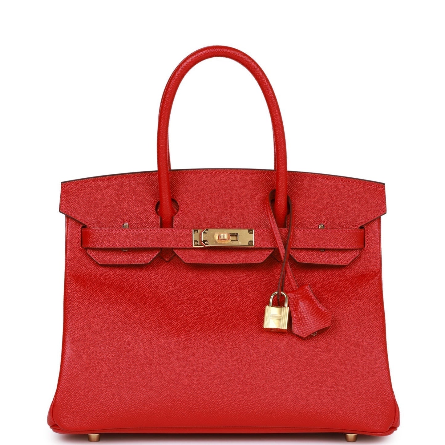 Hermes Birkin 30 Rouge Casaque Epsom Gold Hardware