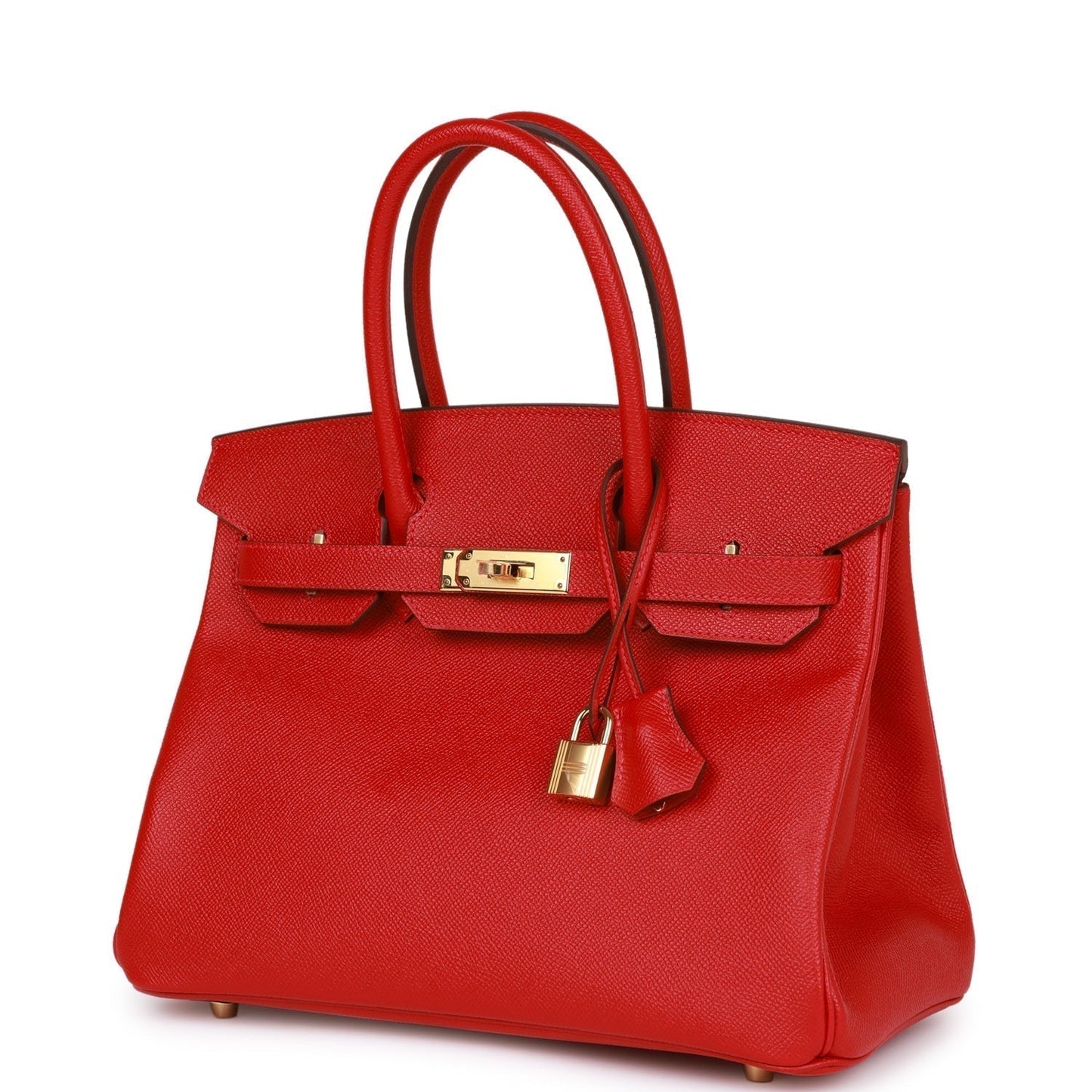 Hermes Birkin 30 Rouge Casaque Epsom Gold Hardware