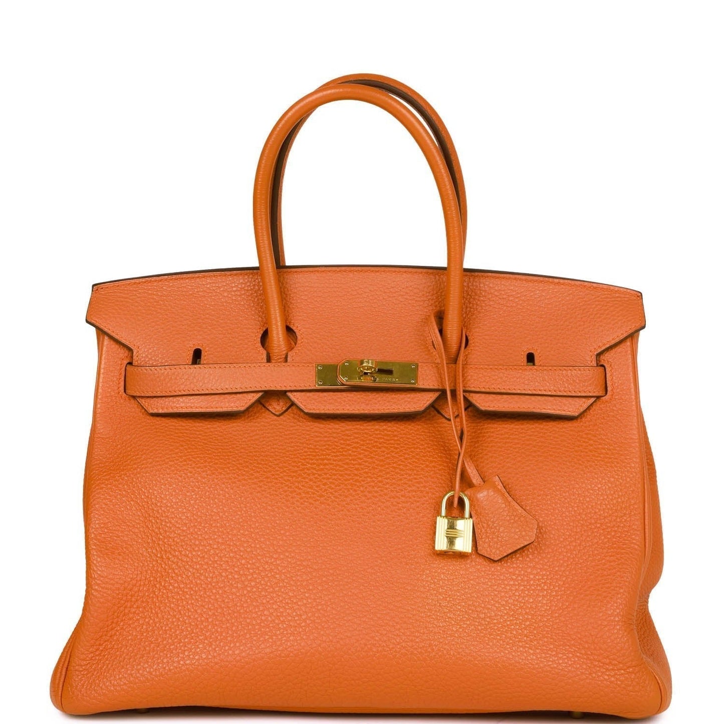 Hermes Birkin 35 Orange H Togo Gold Hardware