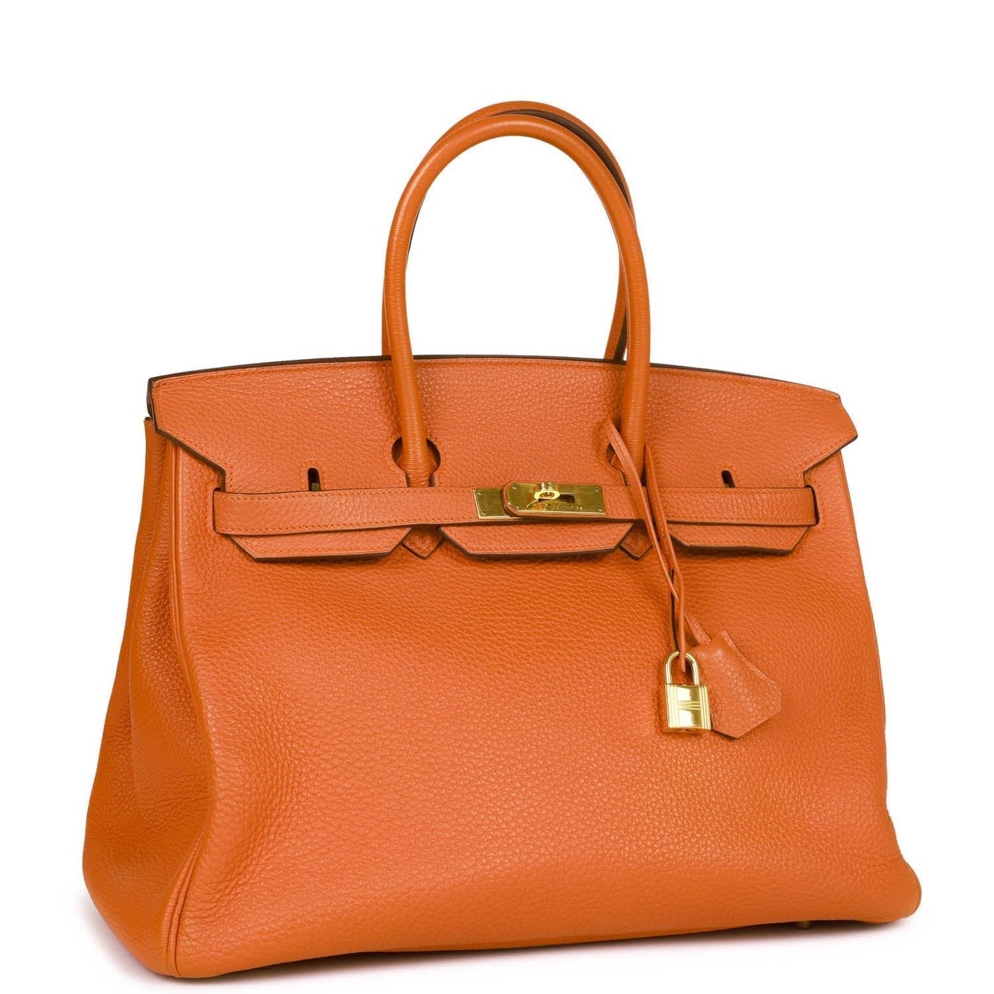 Hermes Birkin 35 Orange H Togo Gold Hardware