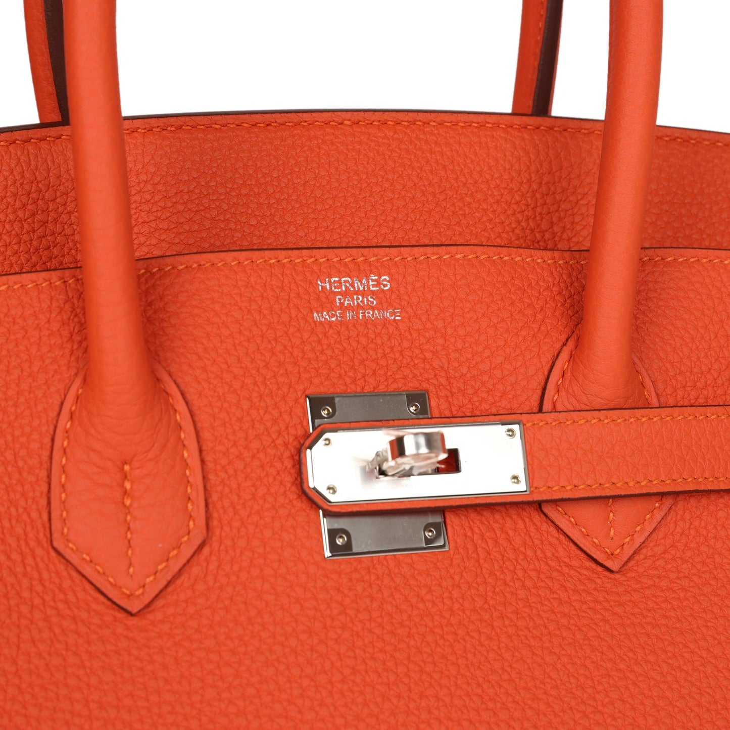 Hermes Birkin 35 Feu Togo Palladium Hardware