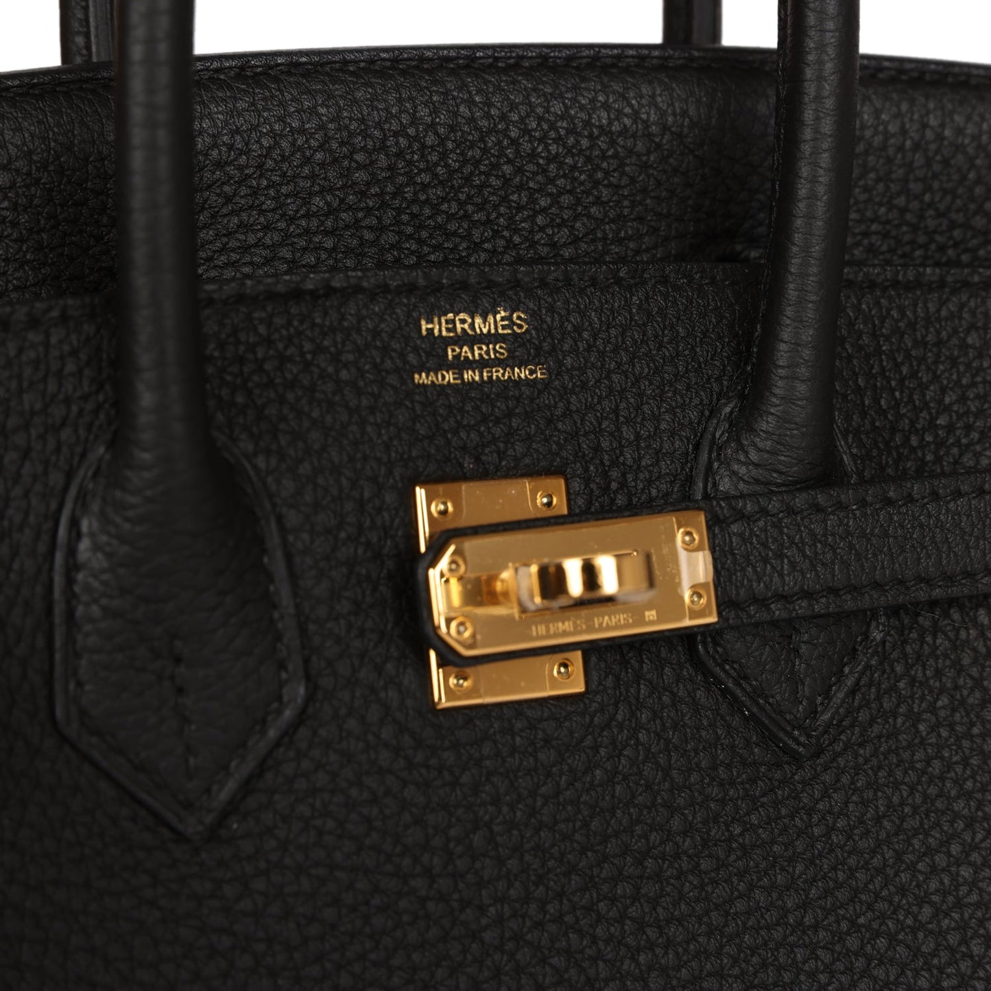 Hermes Birkin 25 Black Togo Gold Hardware