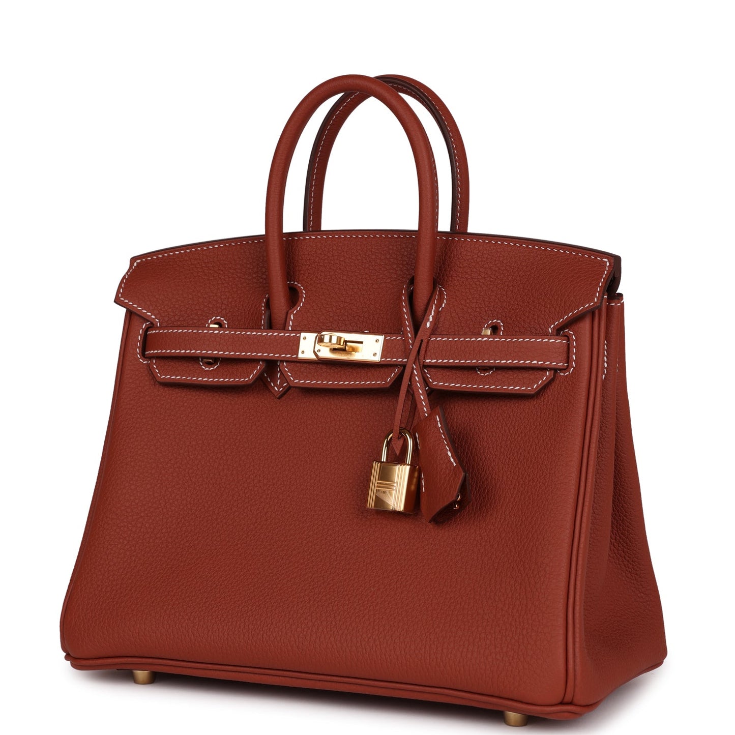 Hermes Birkin 25 Sienne Togo Gold Hardware