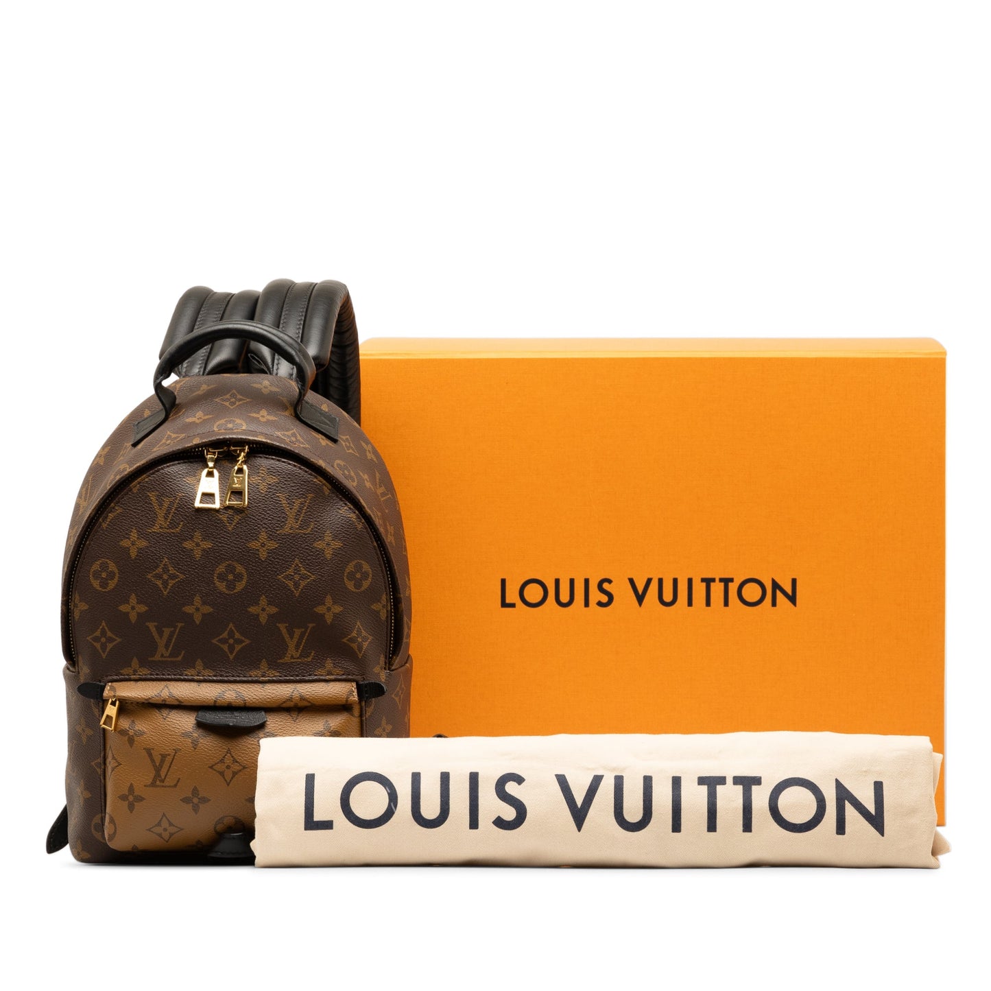 Brown Louis Vuitton Monogram Reverse Palm Springs PM Backpack