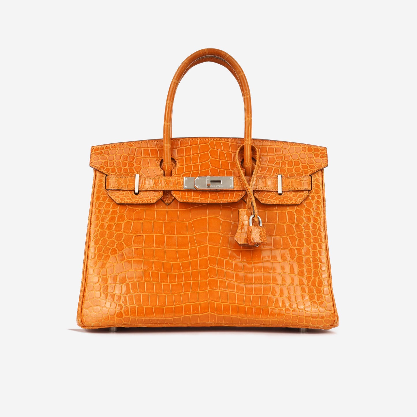 Hermes Birkin 30 - Orange Porosus Crocodile Lisse