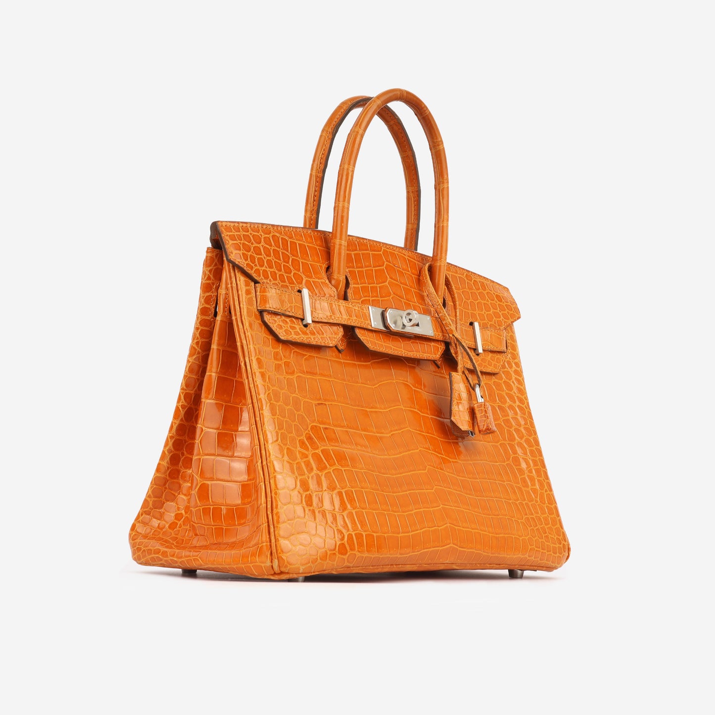 Hermes Birkin 30 - Orange Porosus Crocodile Lisse