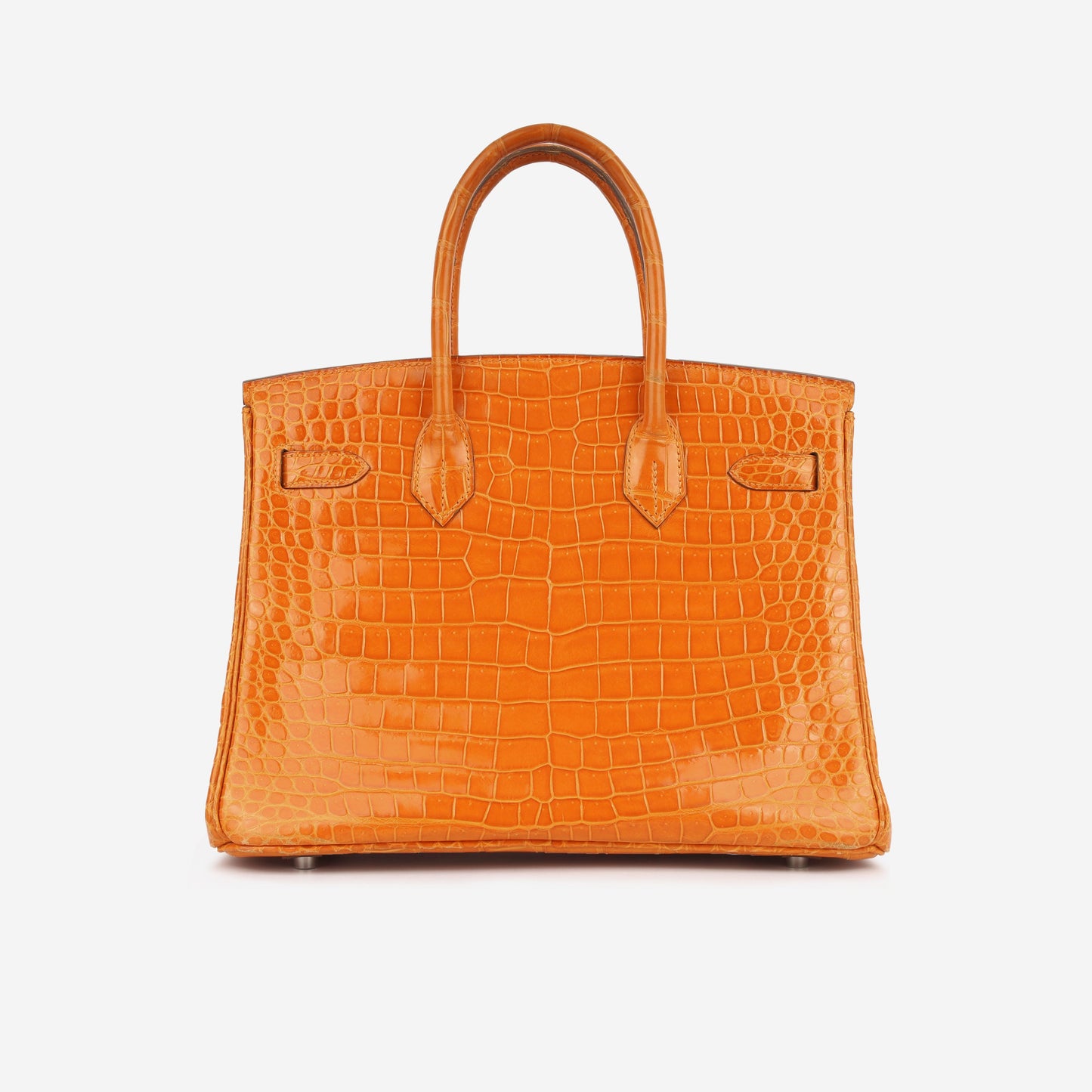 Hermes Birkin 30 - Orange Porosus Crocodile Lisse