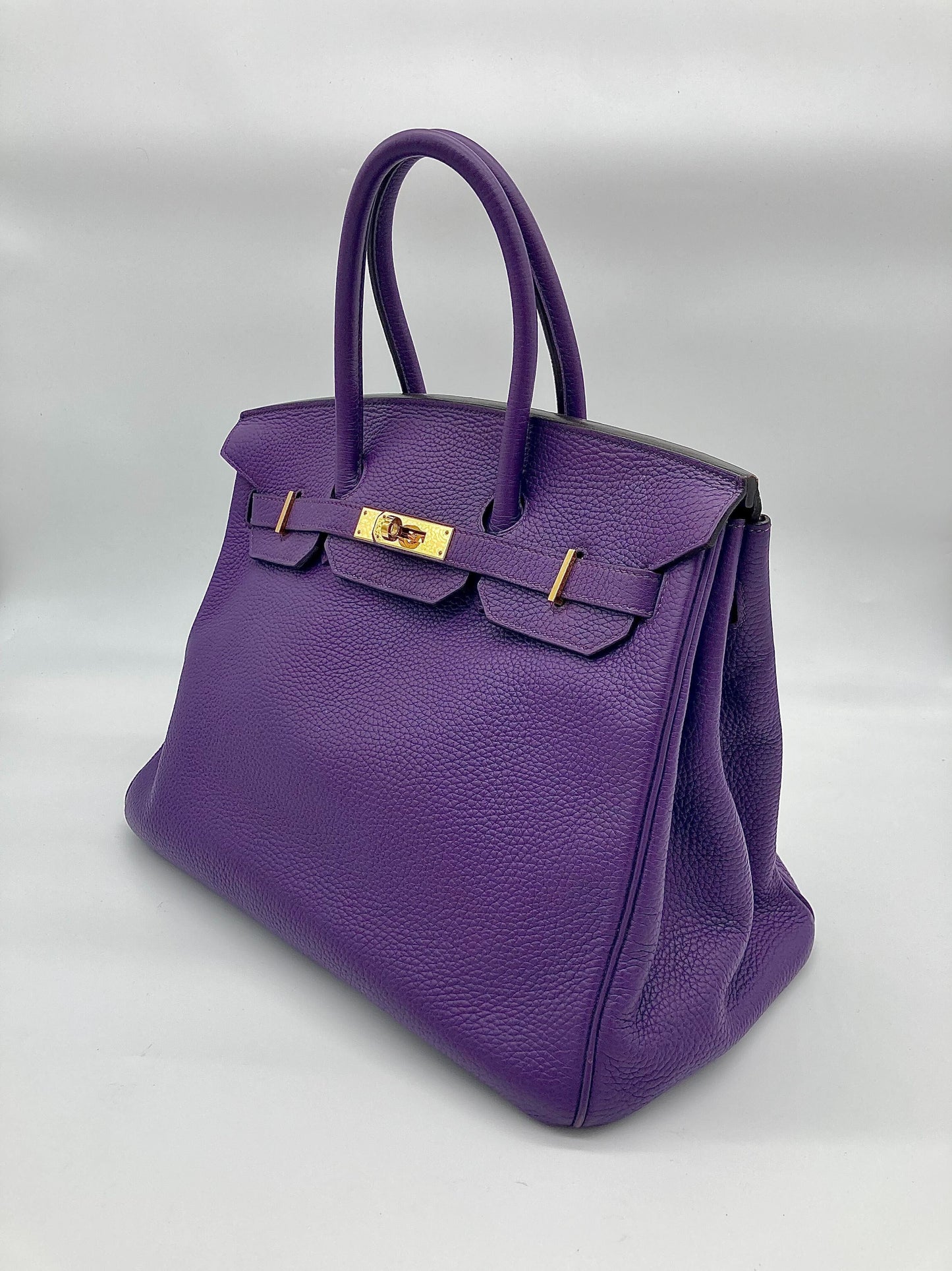 Hermes Birkin 35 Ultra Violet Togo Bag Gold Hardware