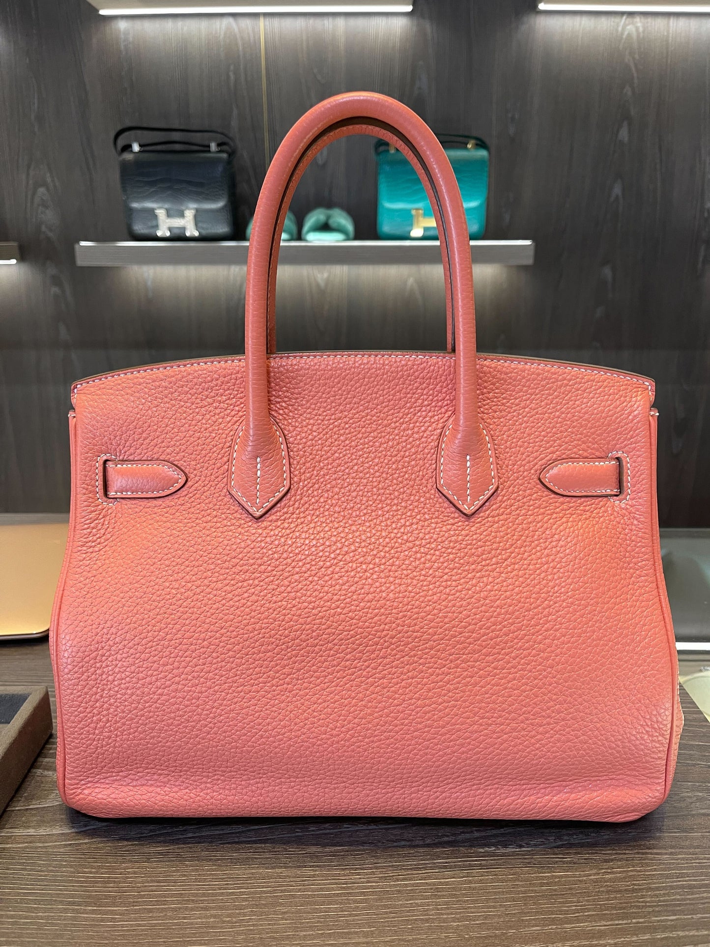 Hermes Birkin 30 Crevette Togo Palladium Hardware