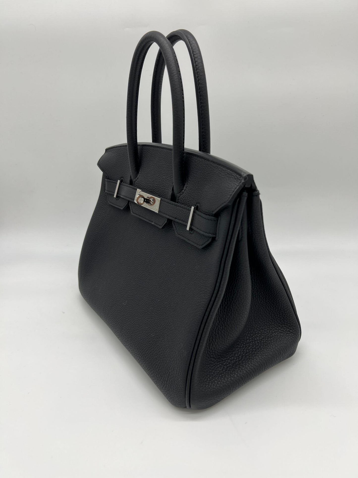 Hermes Birkin 30 Noir Togo Palladium Hardware