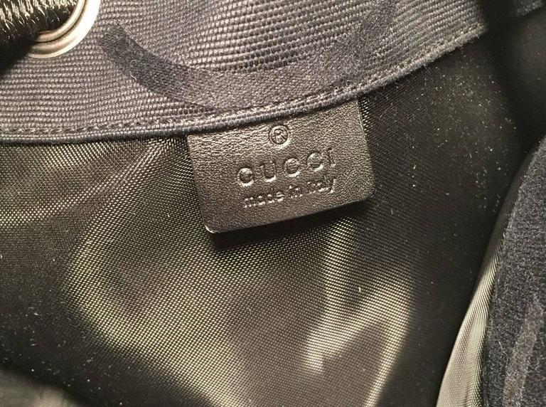 RARE Gucci Black Canvas Sling Backpack Bag