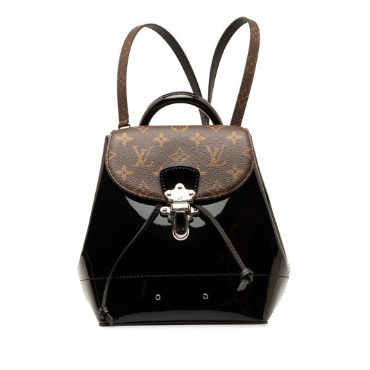 Black Louis Vuitton Monogram Vernis Hot Springs Backpack