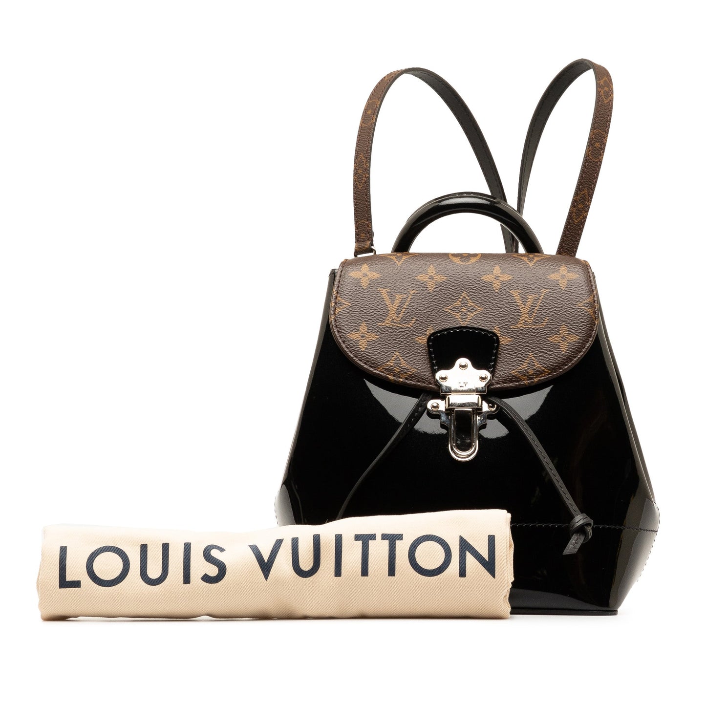 Black Louis Vuitton Monogram Vernis Hot Springs Backpack