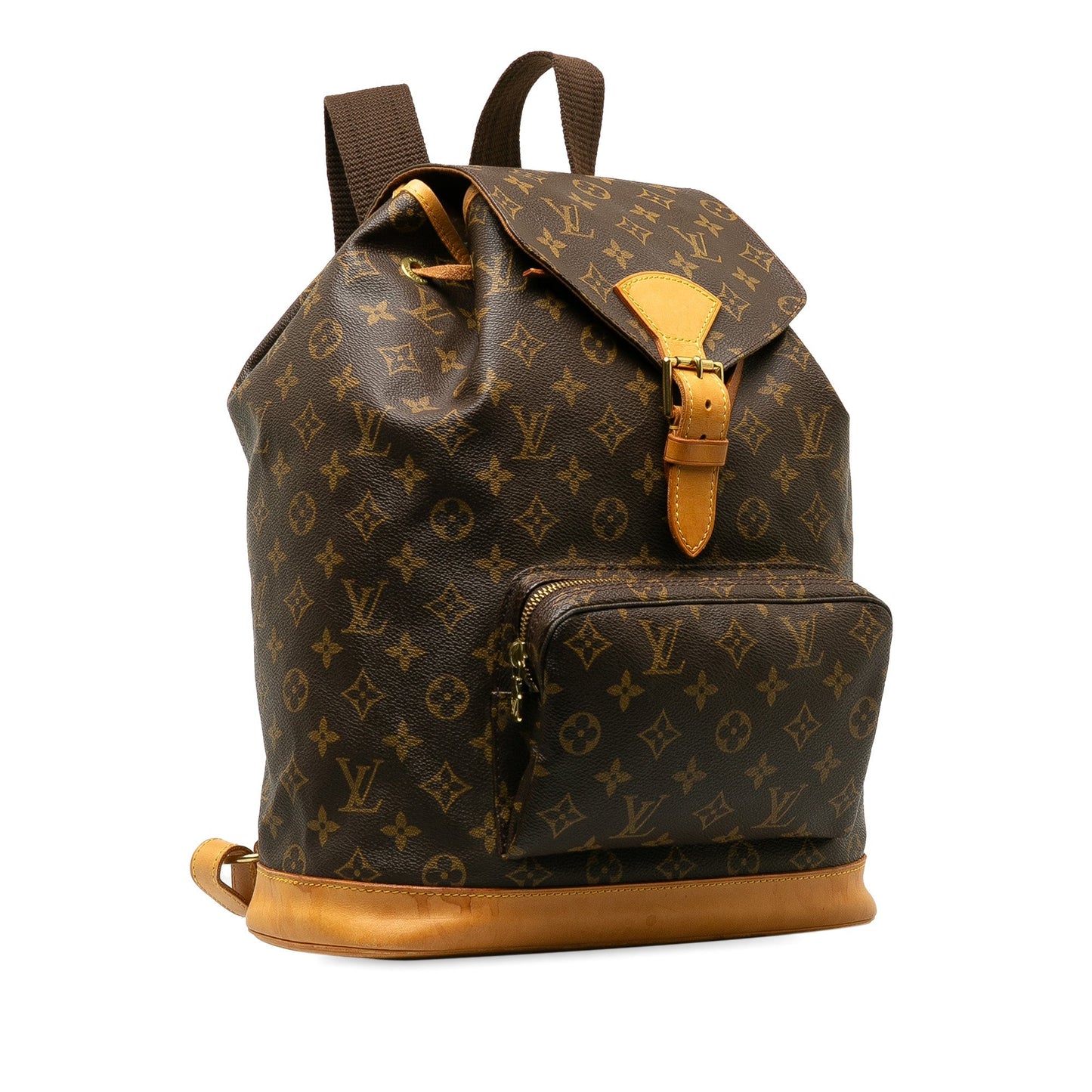 Brown Louis Vuitton Monogram Montsouris GM Backpack