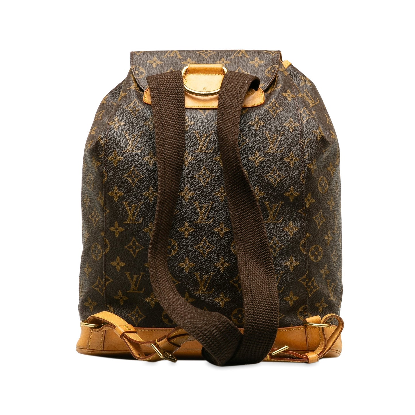 Brown Louis Vuitton Monogram Montsouris GM Backpack