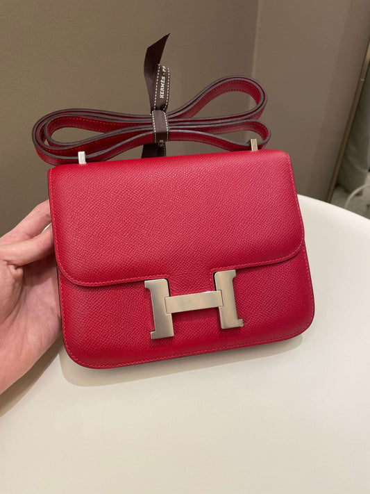 Hermes Constance 18 Rouge Casaque Epsom