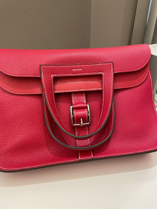 Hermes Halzan 31 Rouge Casque Clemence