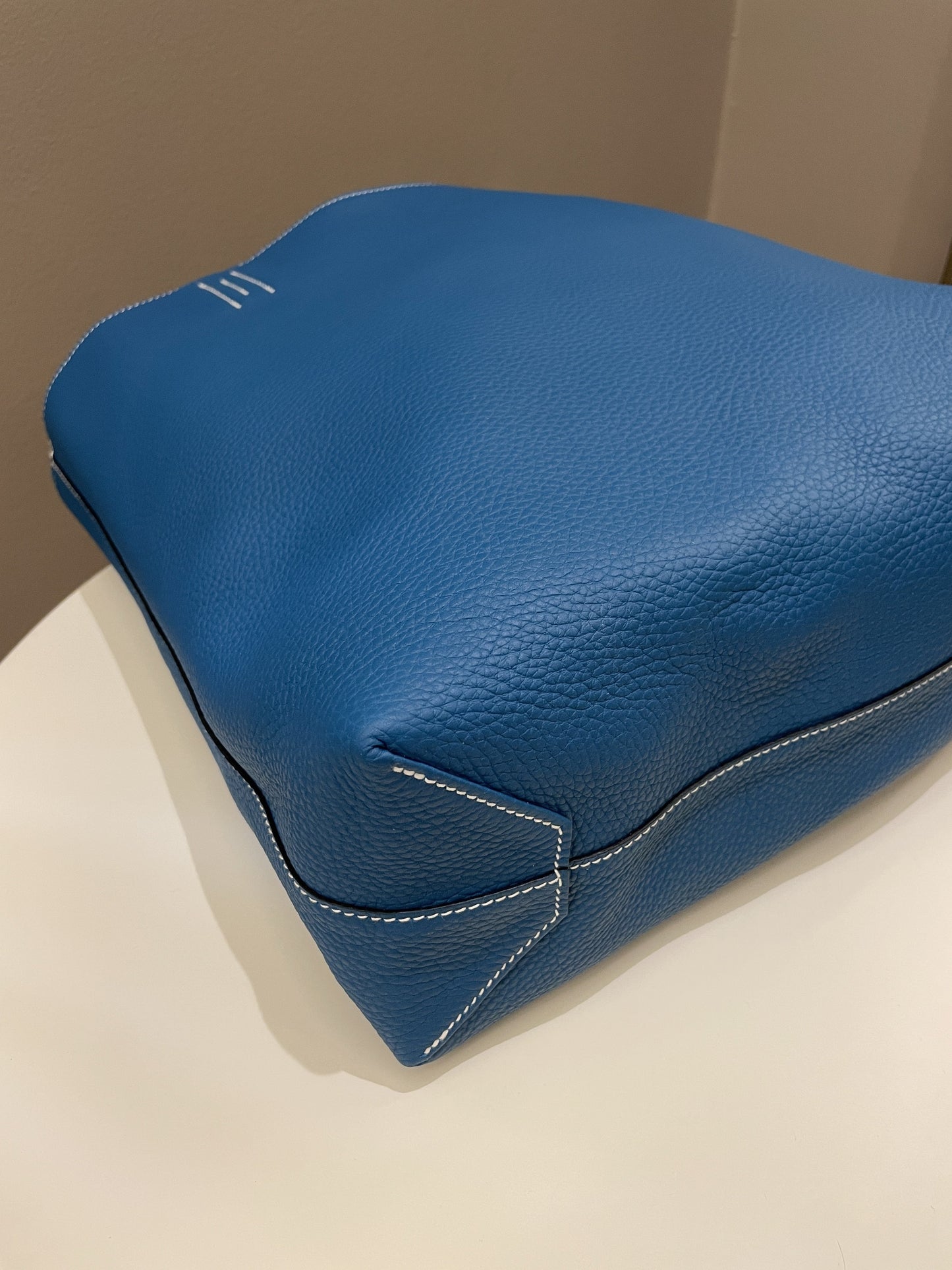 Hermes Double Sens Tote 45 Blue Sapphire / Blue Paradise Clemence