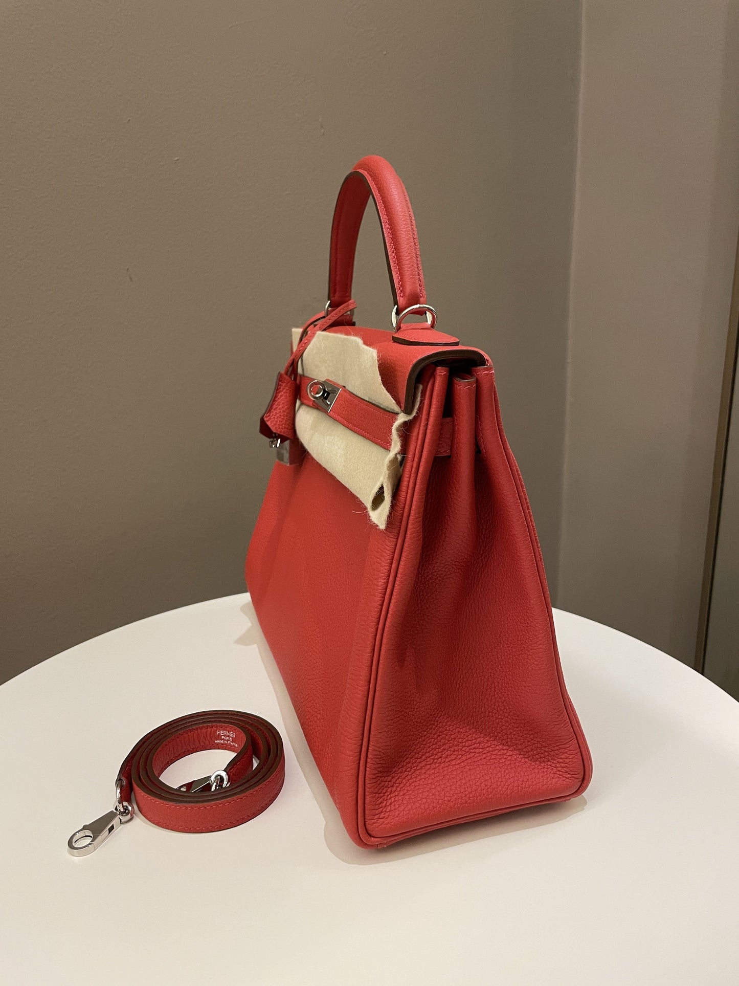 Hermes Kelly Retourne 32 Rouge Pivoine Togo