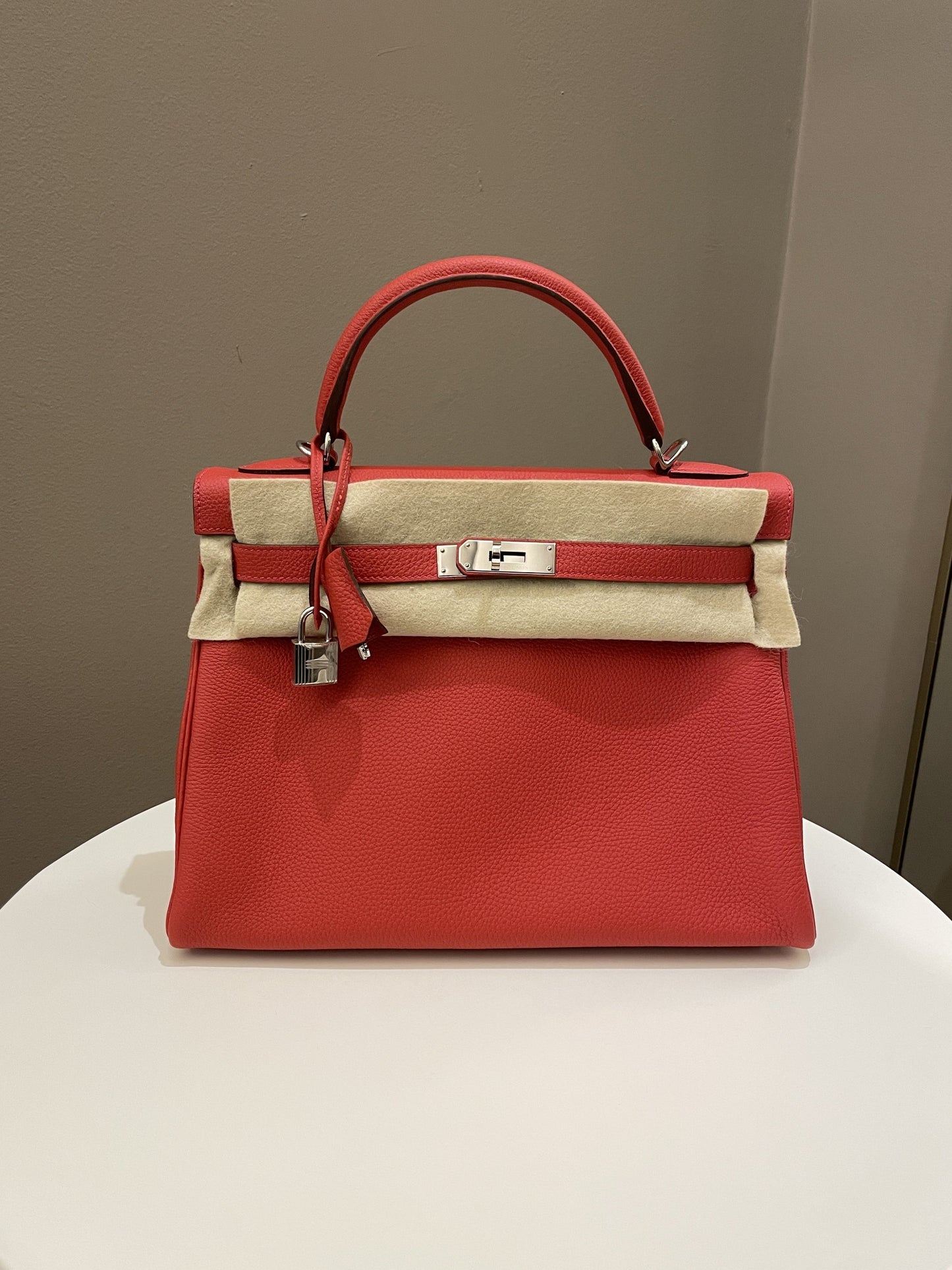 Hermes Kelly Retourne 32 Rouge Pivoine Togo