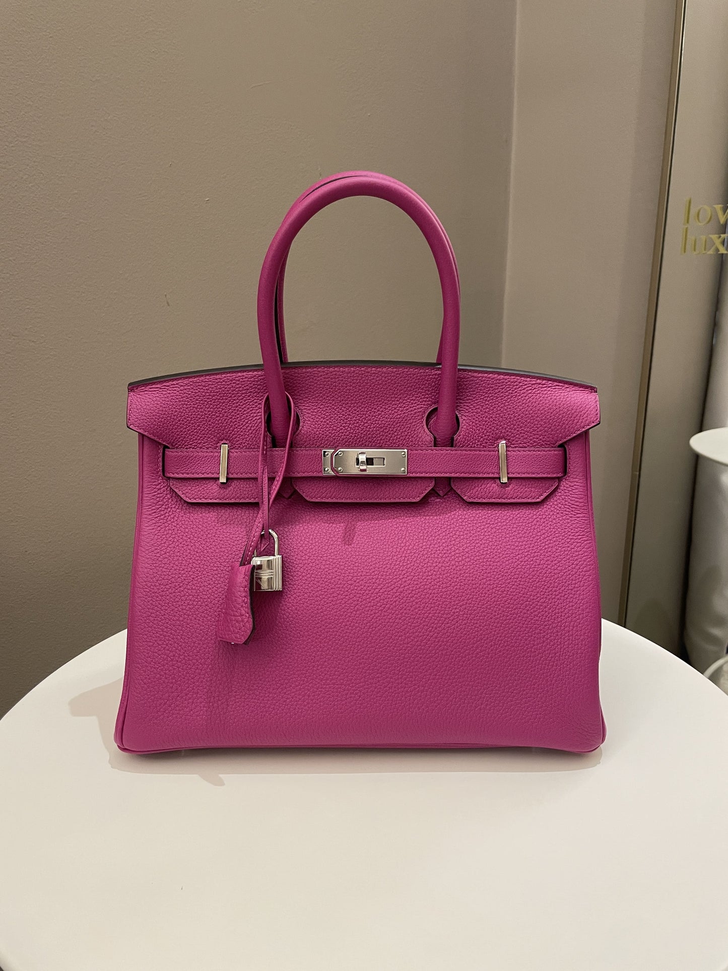 Hermes Birkin 30 Rose Pourpre Togo