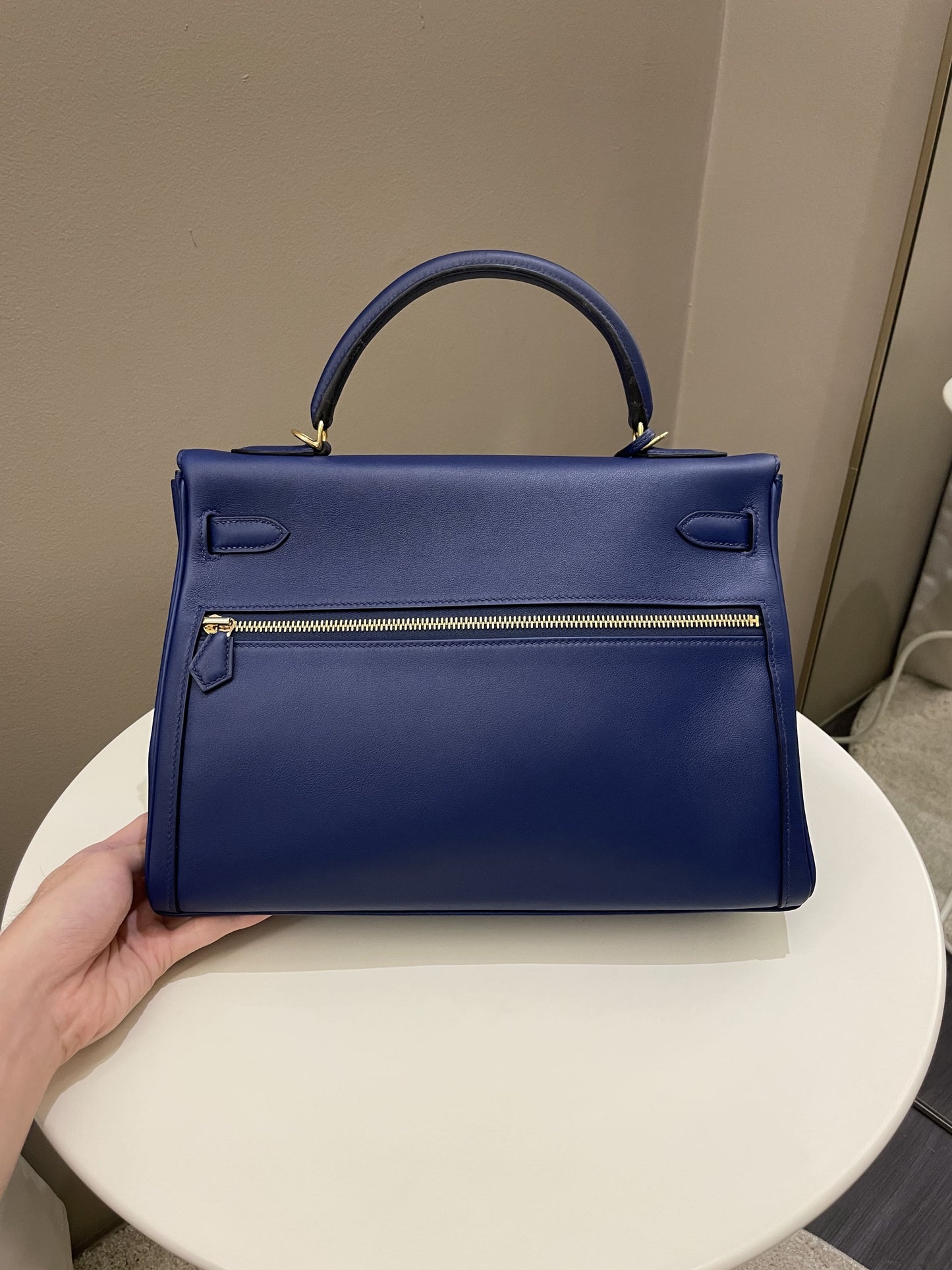 Hermes Kelly Lakis 32 Bleu Saphir Swift