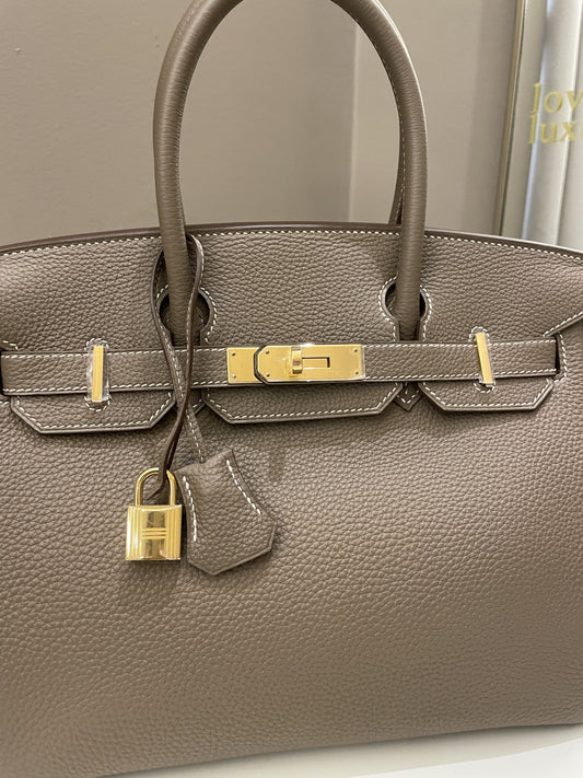 Hermes Birkin 30 Etoupe Togo