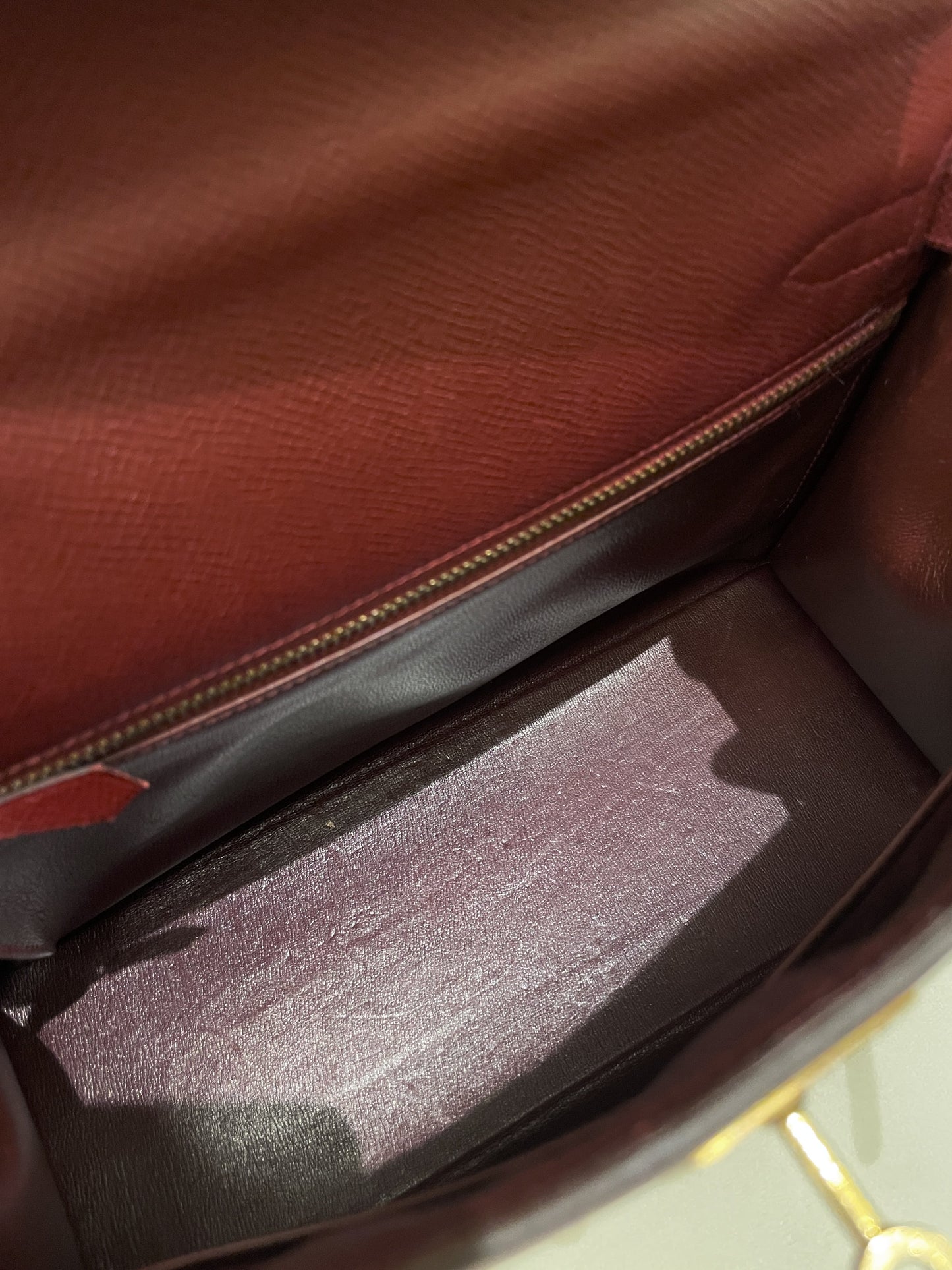 Hermes Kelly Sellier 28 Rouge H Epsom