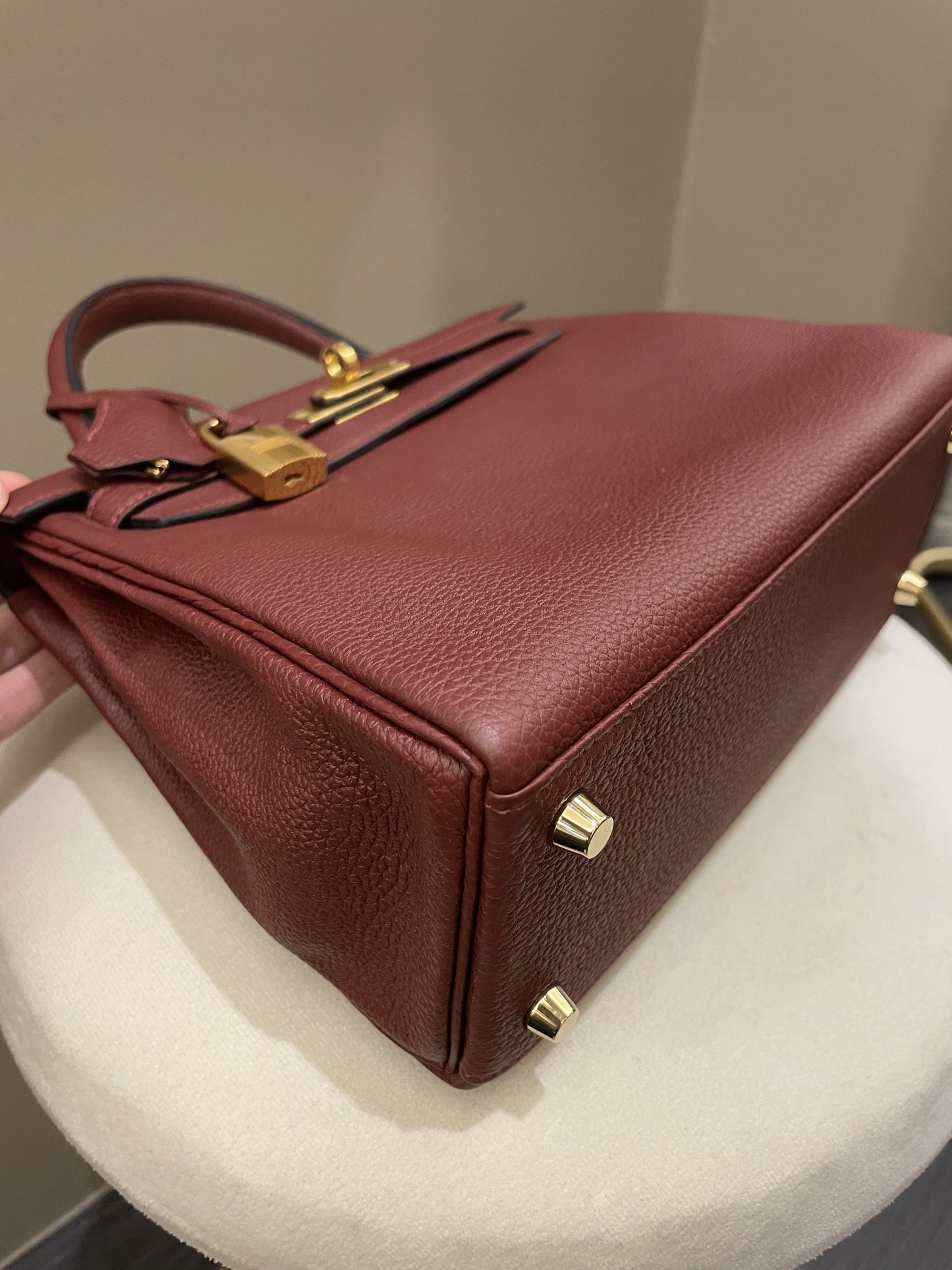 Hermes Kelly 25 Rouge H Togo