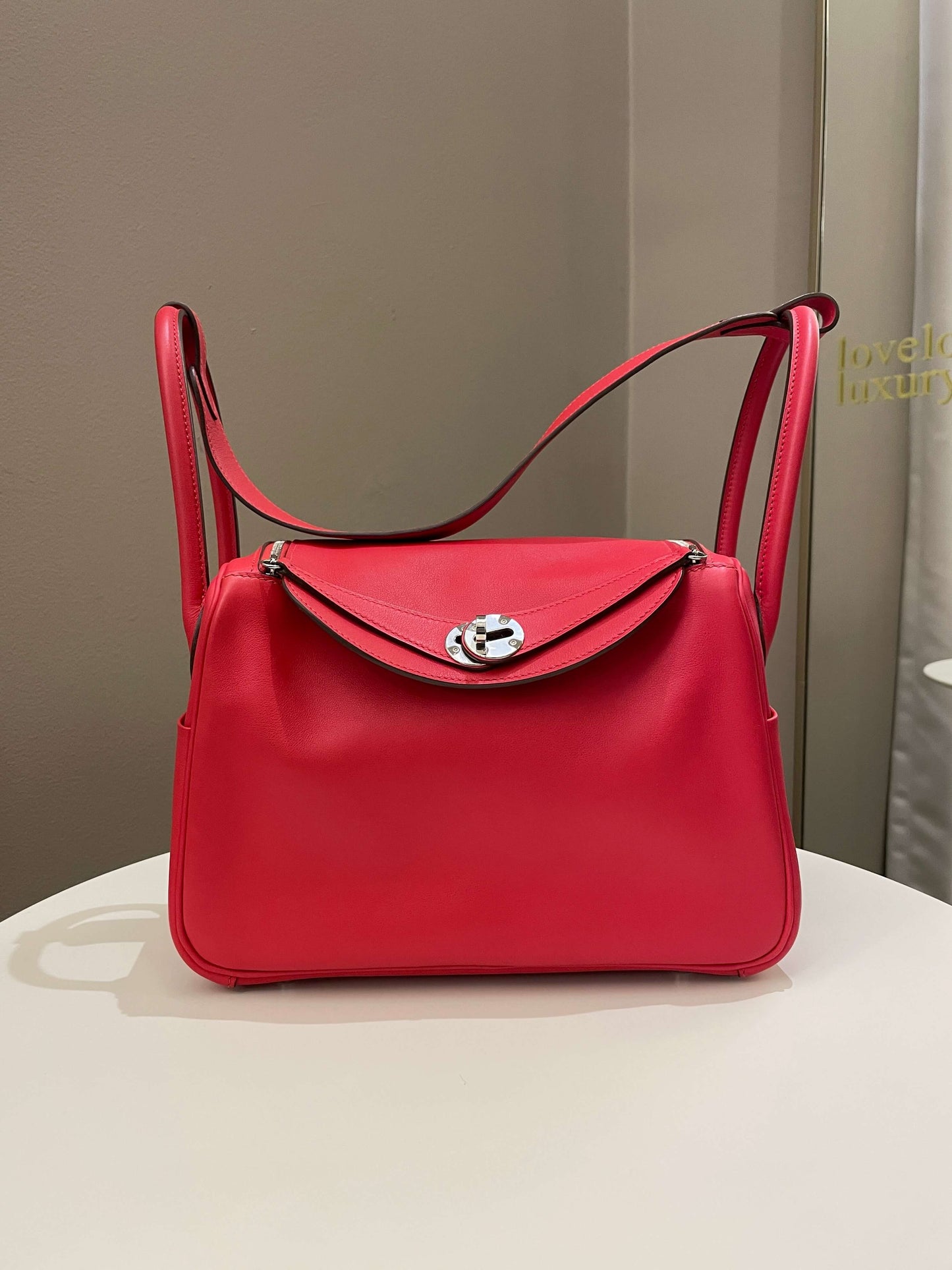 Hermes Lindy 26 Rouge de Coeur/ Rouge Piment