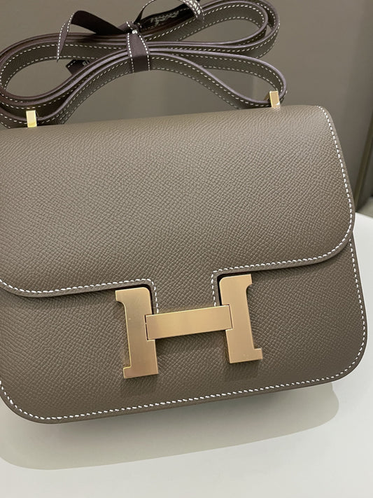 Hermes Constance 18 Etoupe Epsom