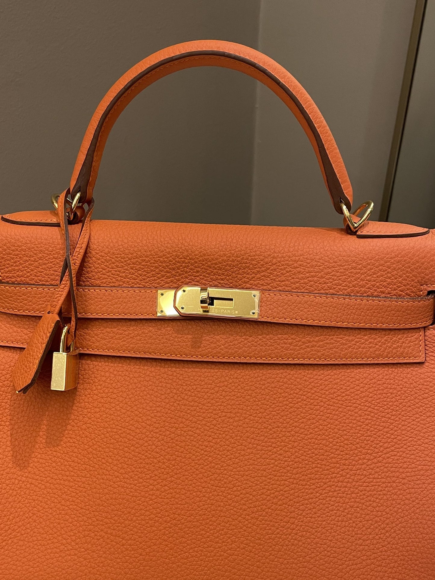 Hermes Kelly Retourne 32 Orange Togo