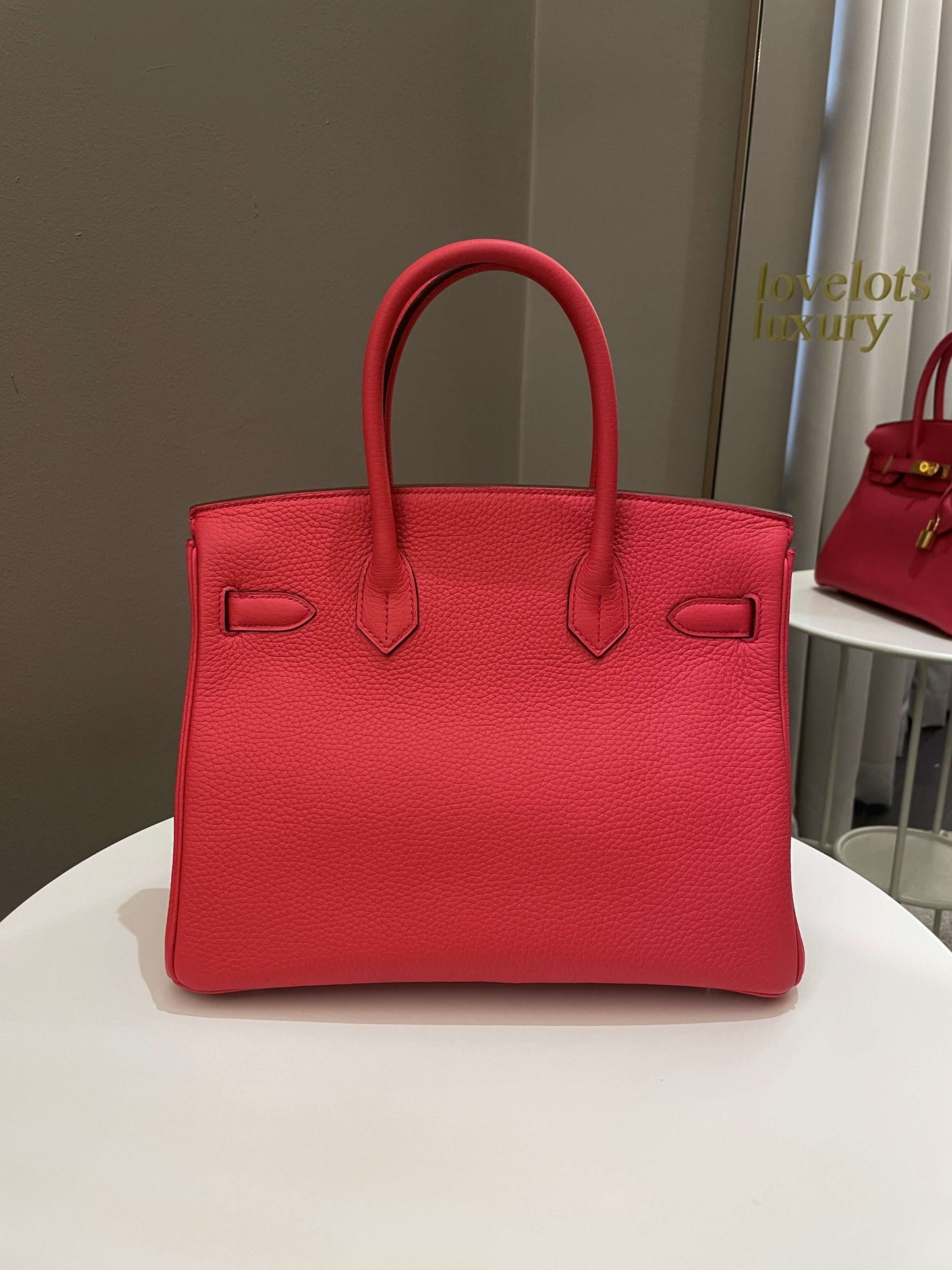 Hermes Birkin 30 Rose Jaipur Clemence