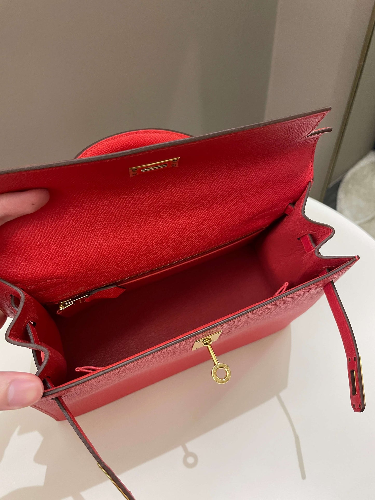 Hermes Kelly Sellier 25 Rouge Tomate Epsom