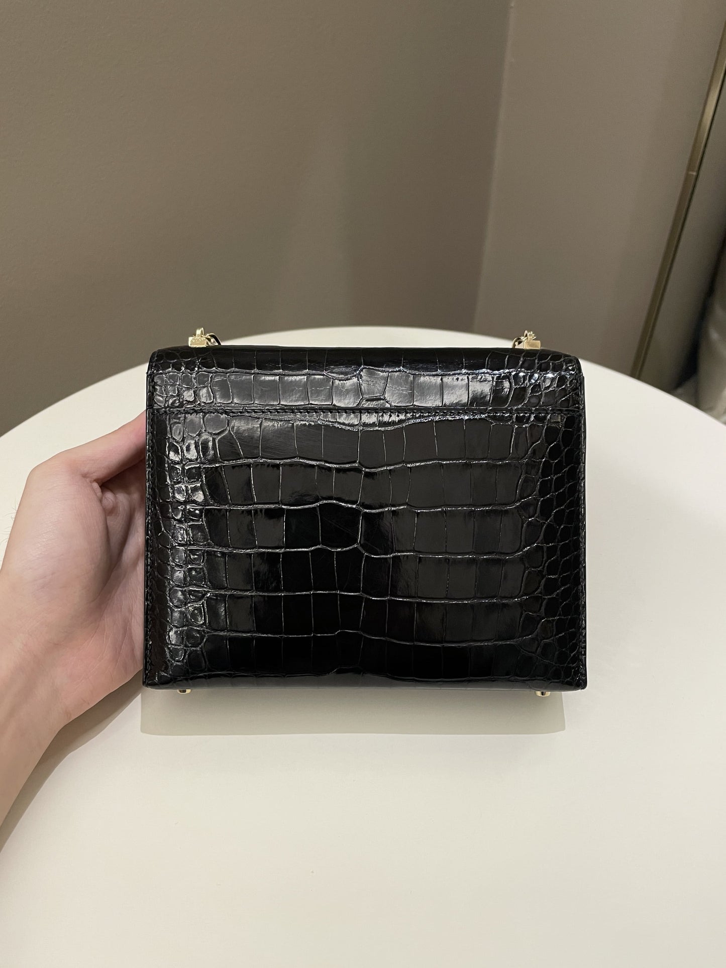 Hermes Verrou Mini Black Alligator