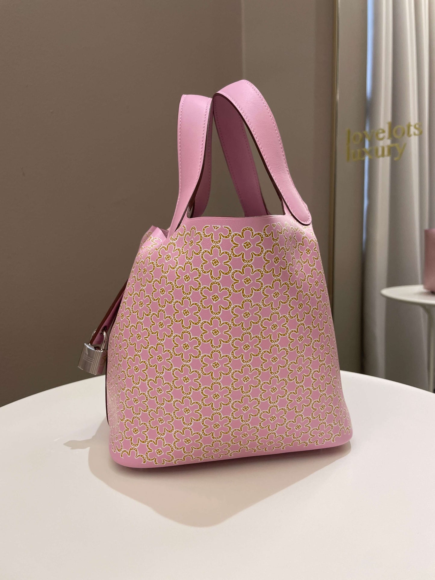 Hermes Lucky Daisy Picotin PM 18 Mauve Sylvestre