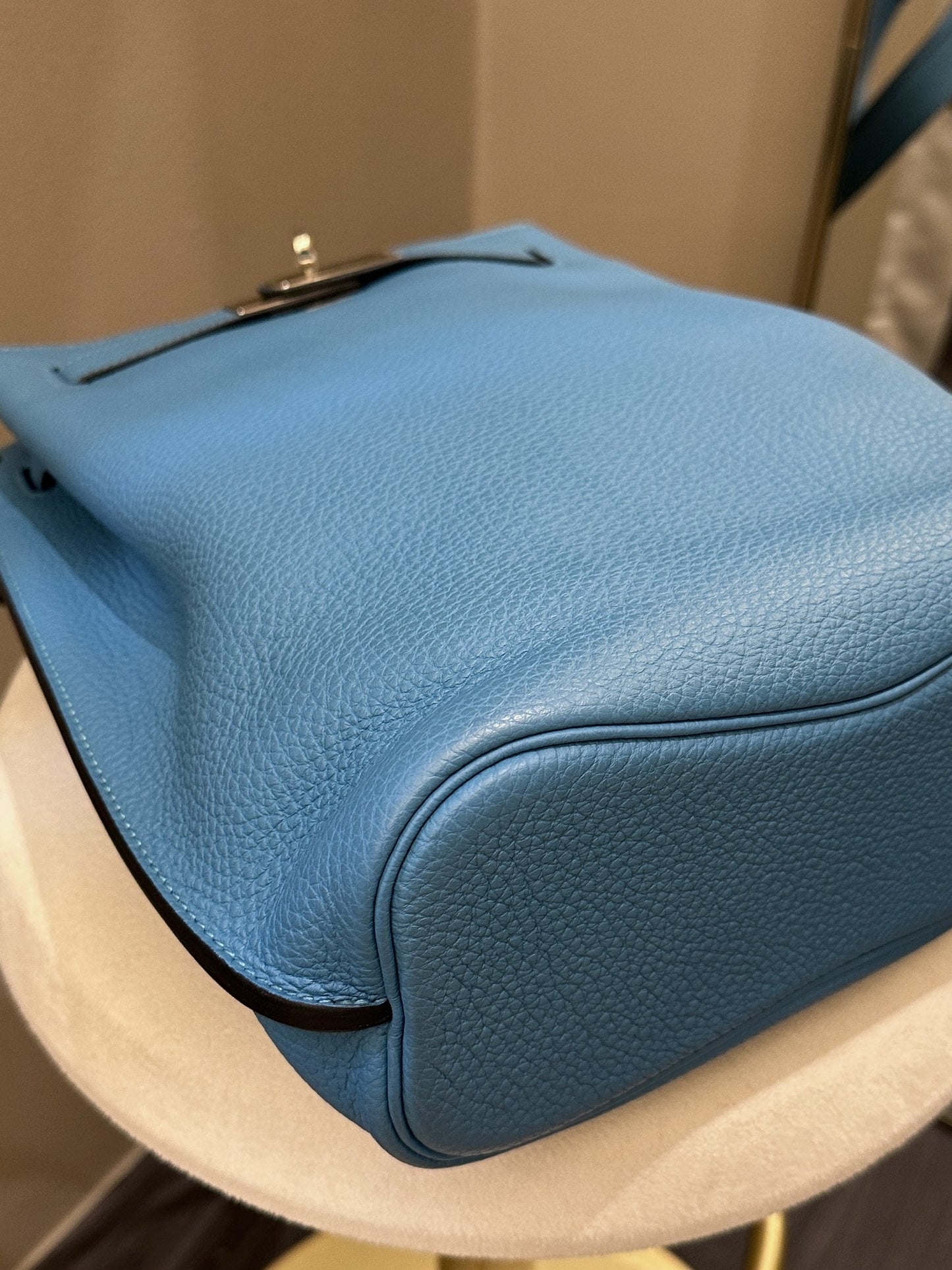 Hermes So Kelly 22 Turquoise Clemence