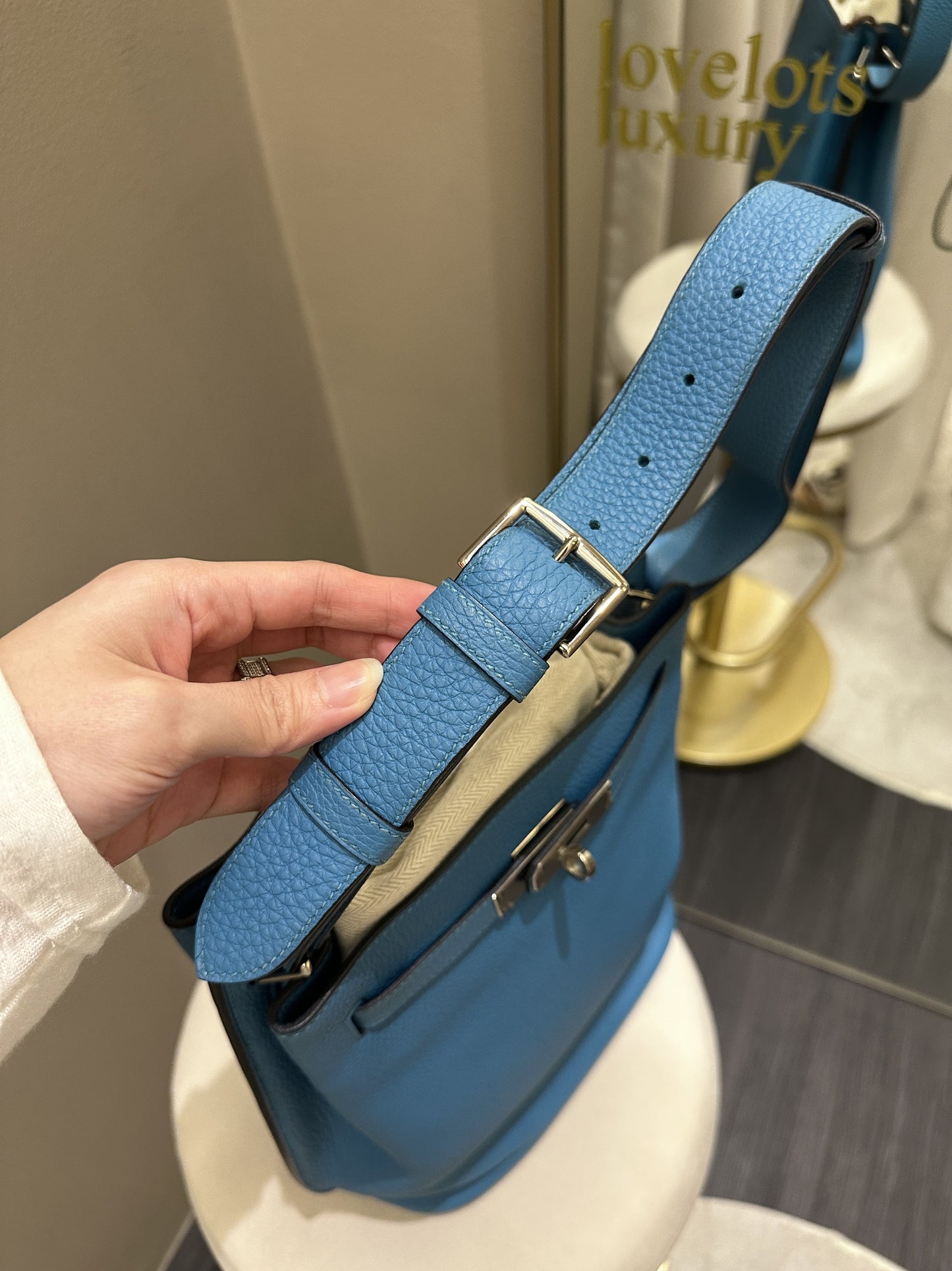 Hermes So Kelly 22 Turquoise Clemence