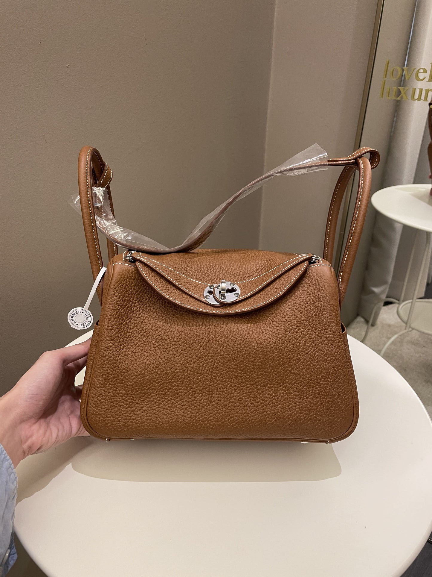 Hermes Lindy 26 Gold Clemence