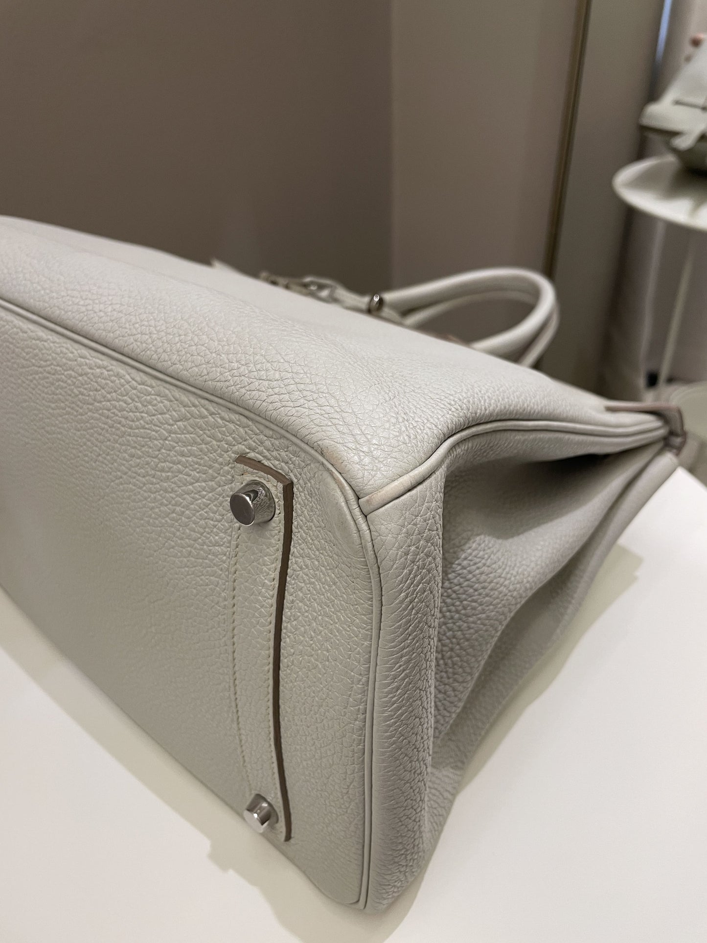 Hermes Birkin 35 Gris Perle Togo