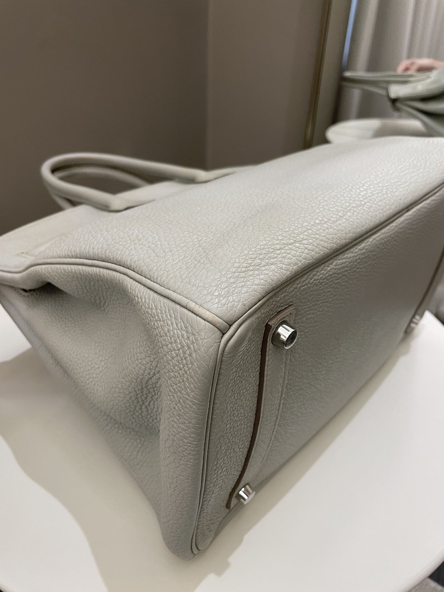 Hermes Birkin 35 Gris Perle Togo