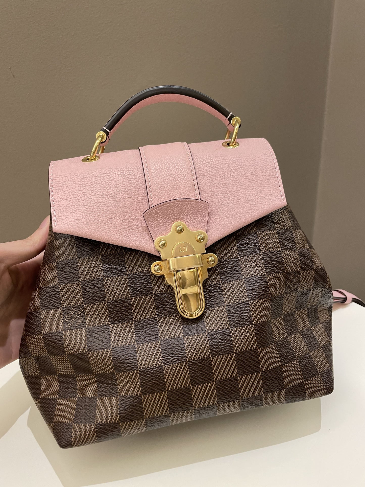 Louis Vuitton Clapton Backpack Magnolia Damier Ebene