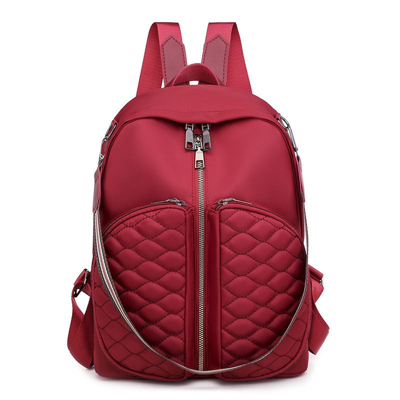 Solid Color Shoulder Backpack For Women