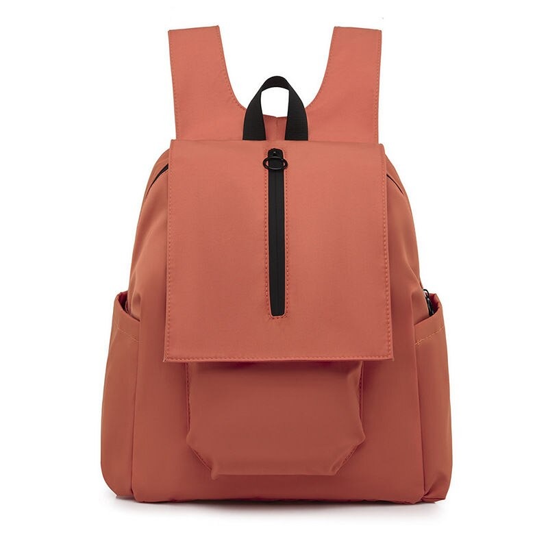 Solid Color Waterproof Backpacks For Female