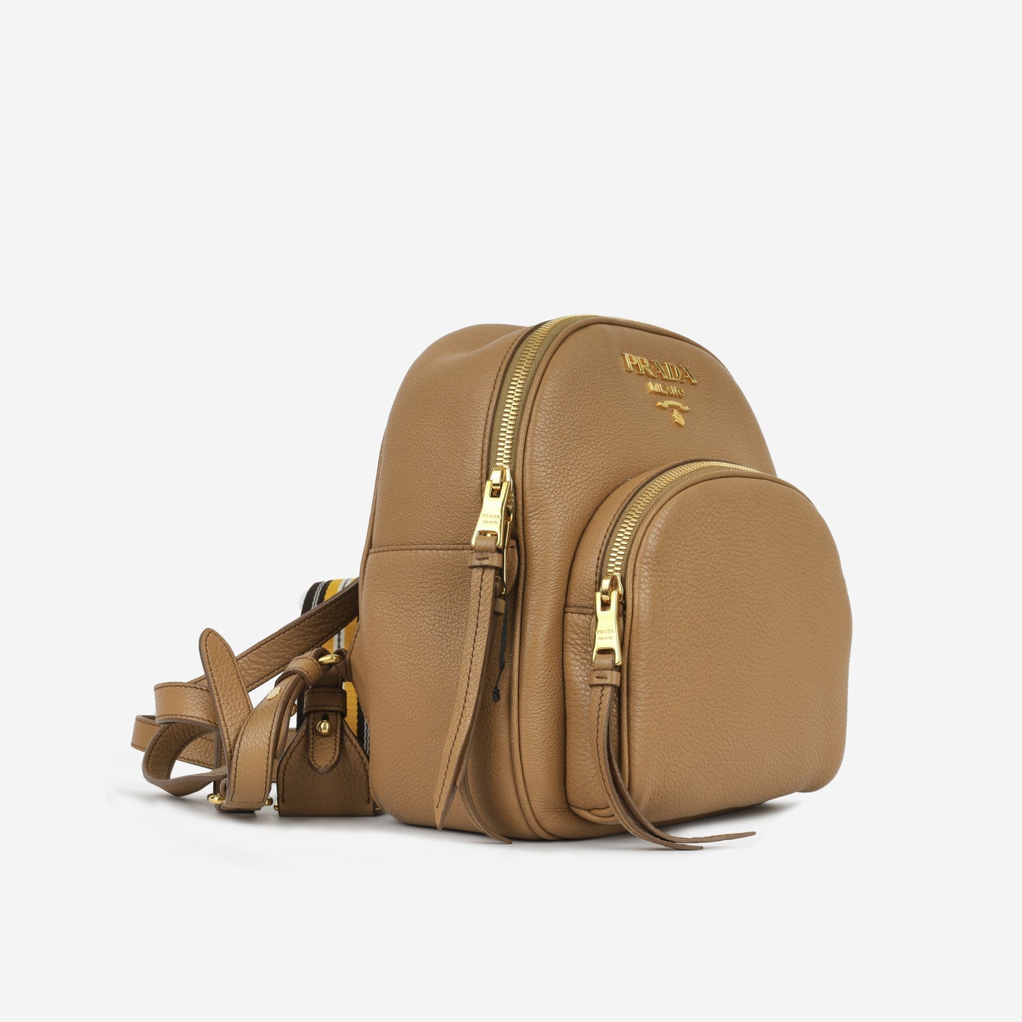 Prada -  Vitello Dano Zip Backpack