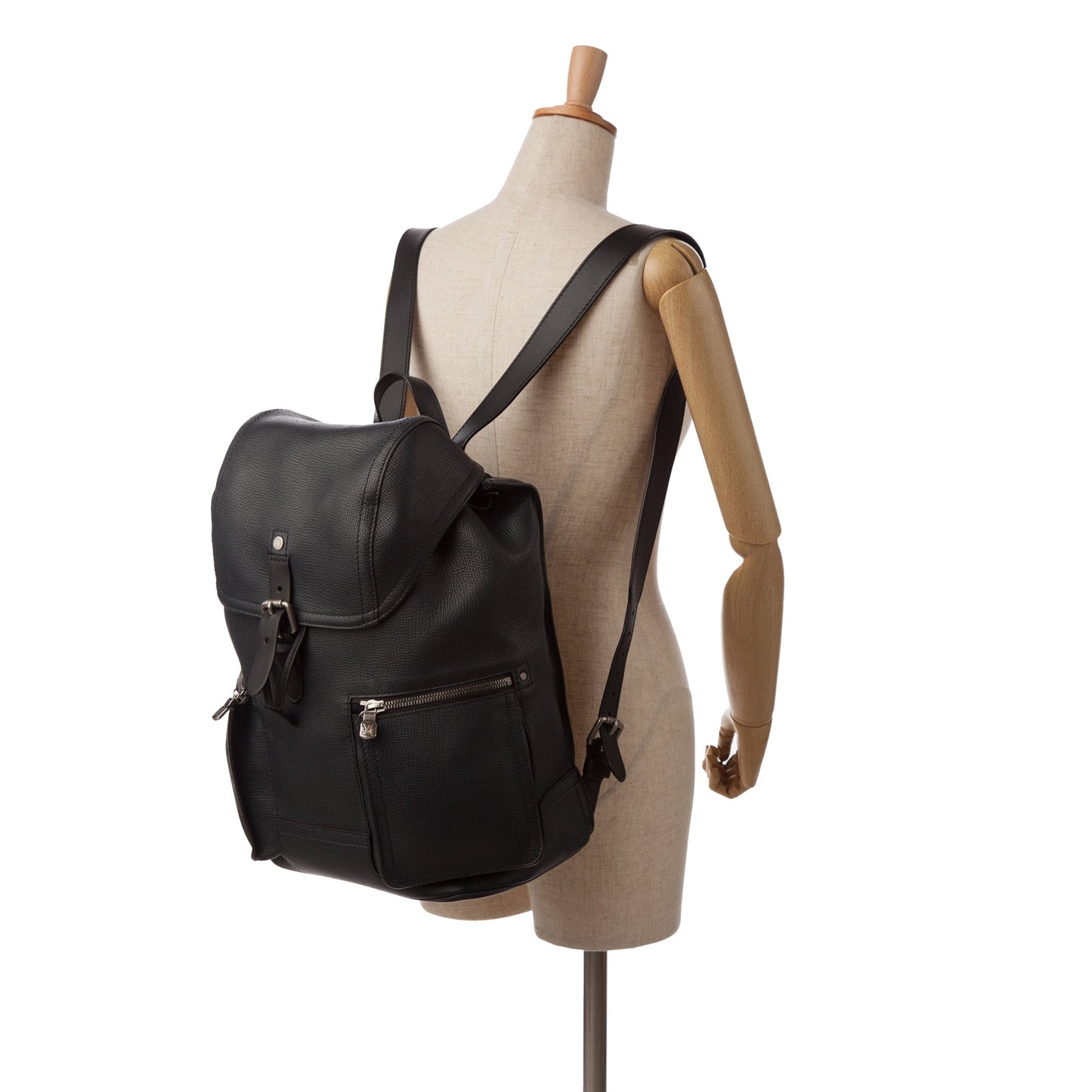 Louis Vuitton Utah Canyon Backpack Black Calfskin